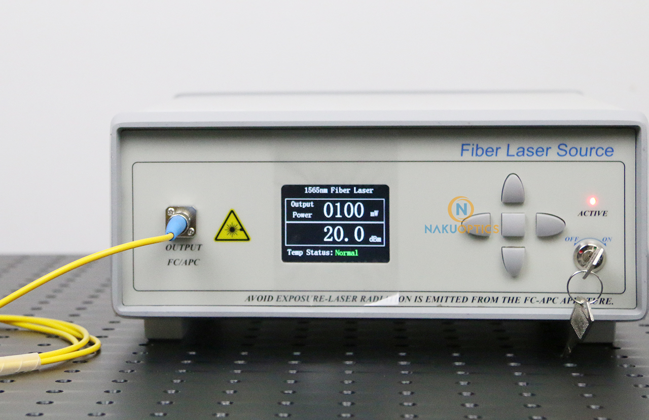 1570nm 10mW~1000mW DFB Laser Source Benchtop SM Fiber Output - NakuOptics