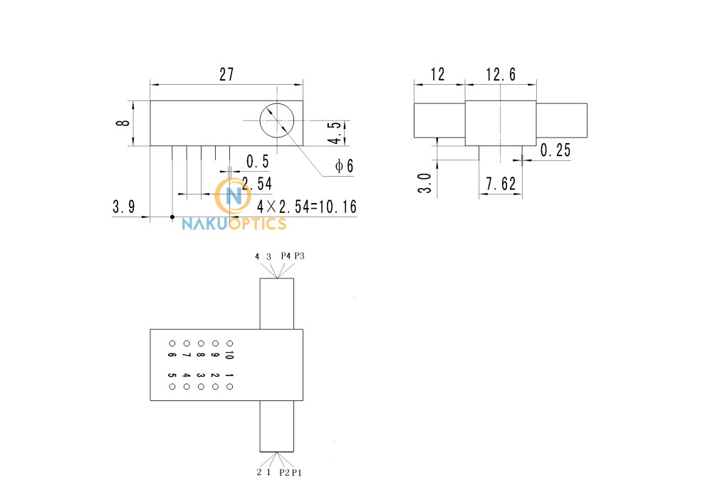 1550nm 4X4 Single-mode Fiber Switch Small Module Optical Switch ...