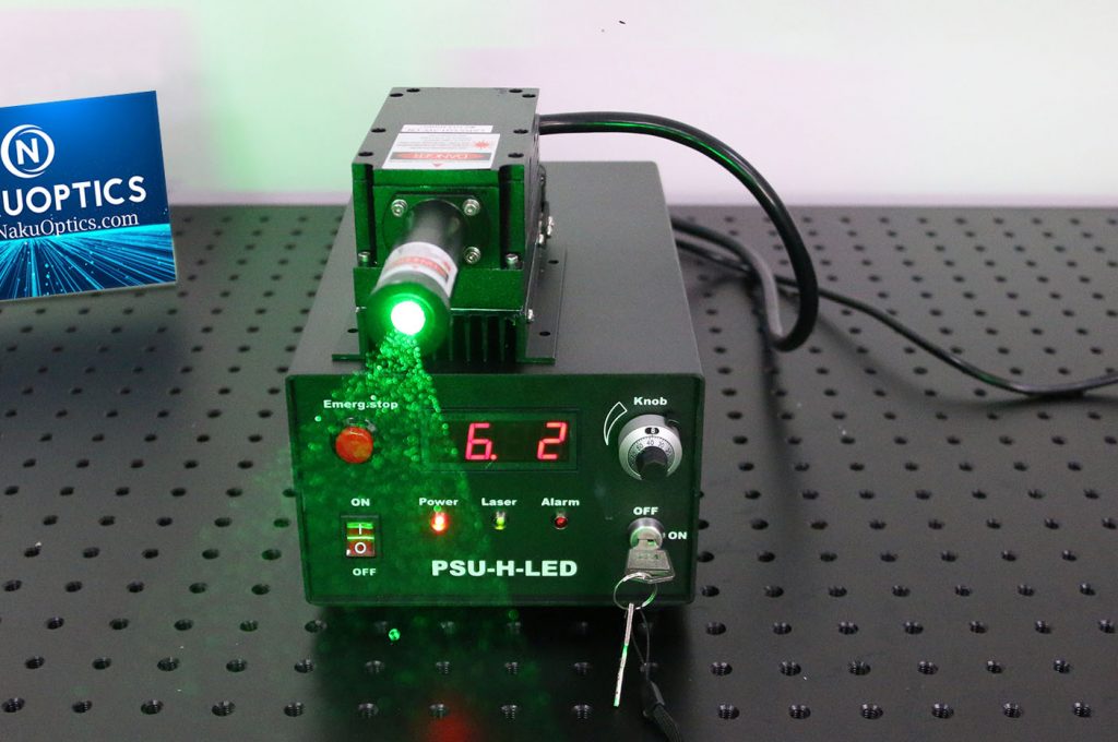 532nm 3Watt Green Linegenerating Laser Fan Angles from 10 Degrees to